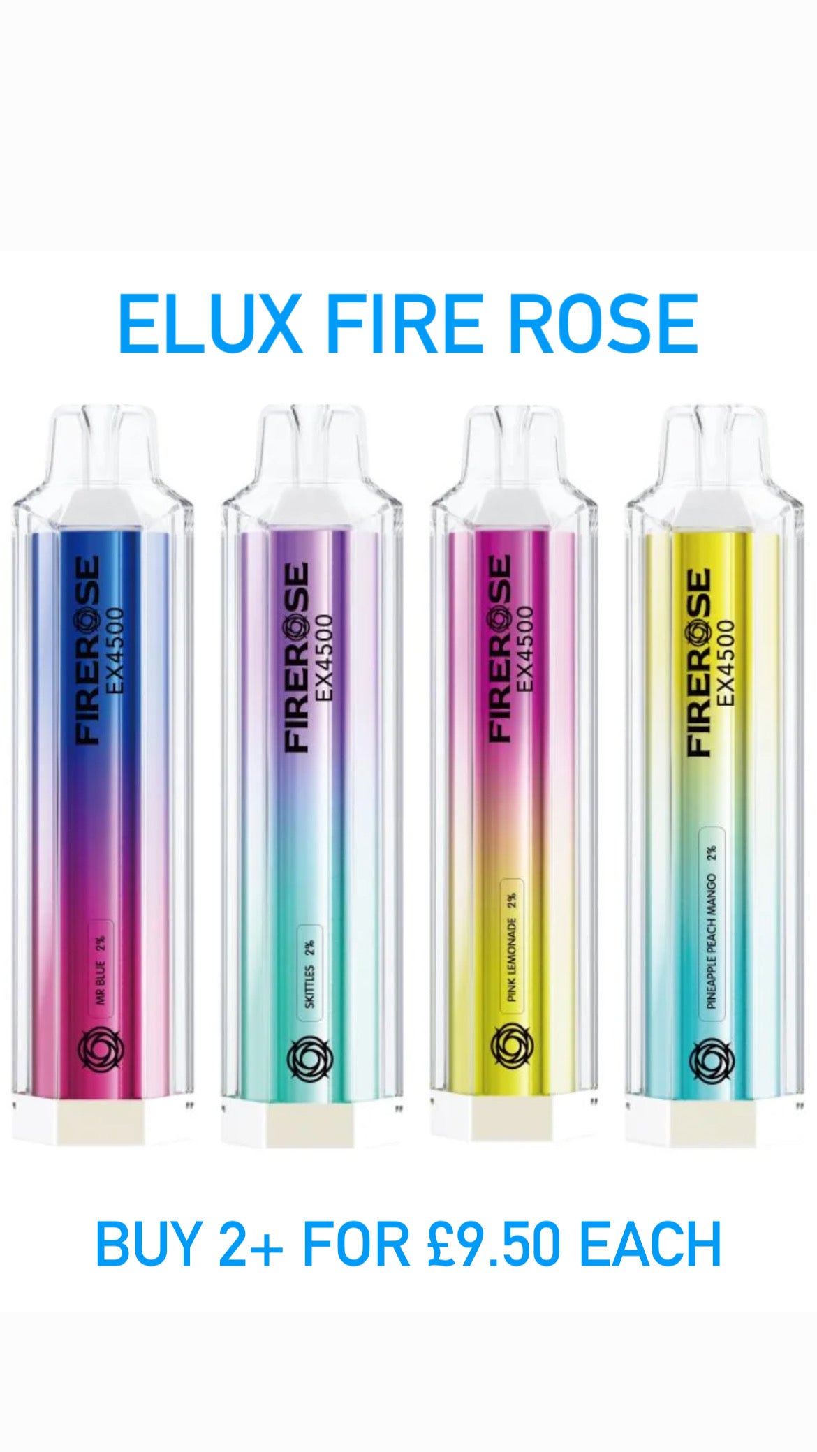 Elux Firerose Disposable Vape Elux BUY 2+ FOR £9.50 EACH